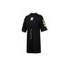 Puma Logo Print Solid Color Drawstring Sports Short Sleeve Dress Women Dresses Black 599175-01
