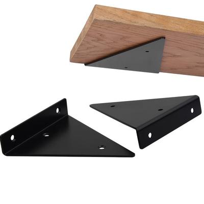 Wall Mounted Triangle Bracket White 1pcs Black Furniture