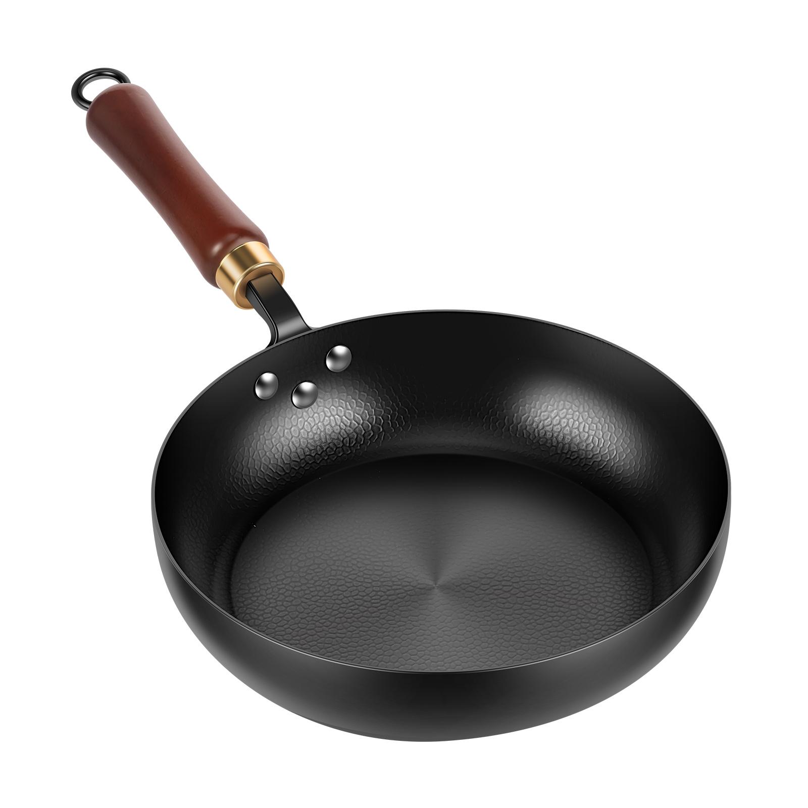 

24/28CM Iron Skillet Without Coating Cooking Frying Pan Chinese Stir-Fry Pan Non-stick Cooking Skillet for Kitchen Utensils Tool