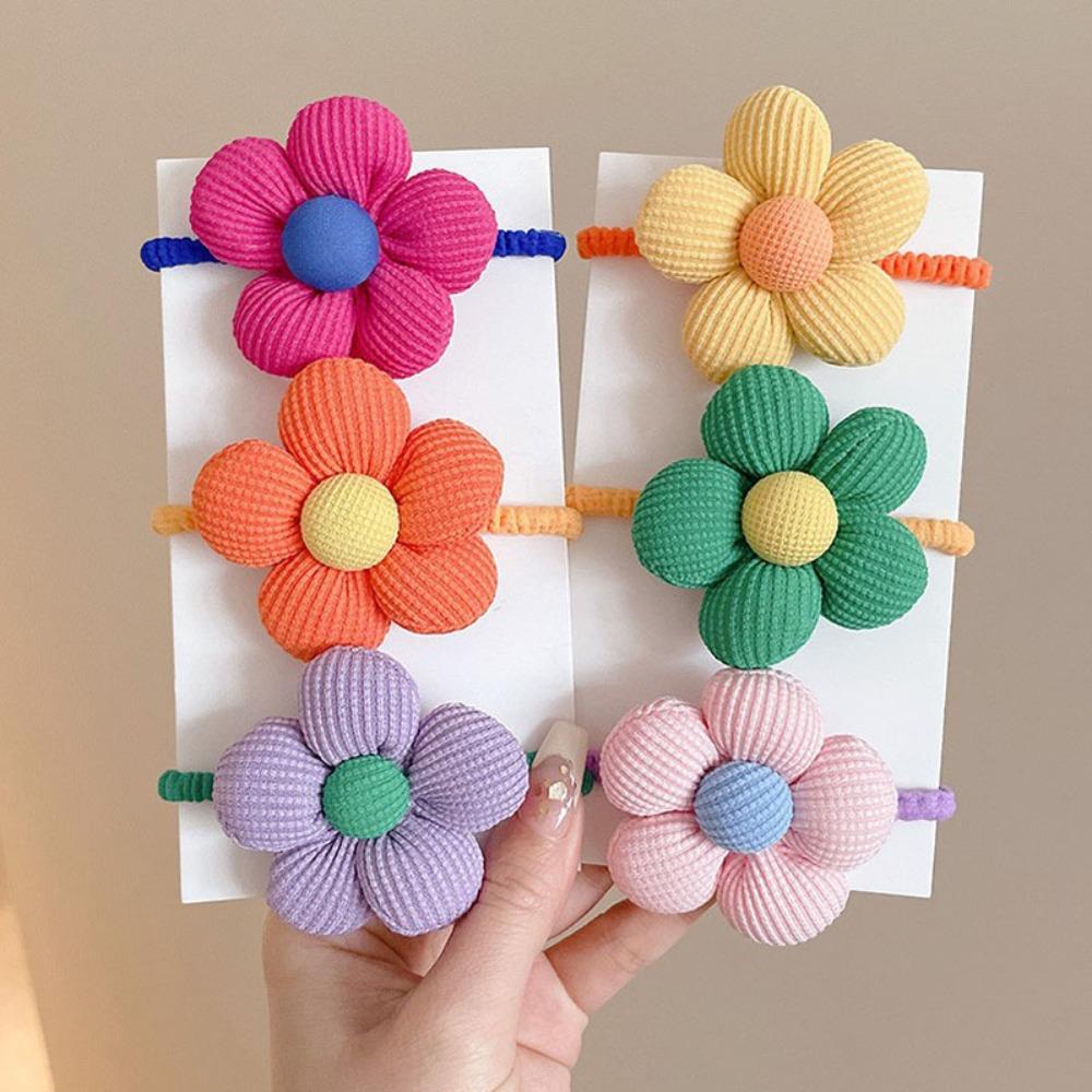 

Tie Hair Flower Hair Rope High Elastic Korean Headband New Hair Loop for Meatball Head