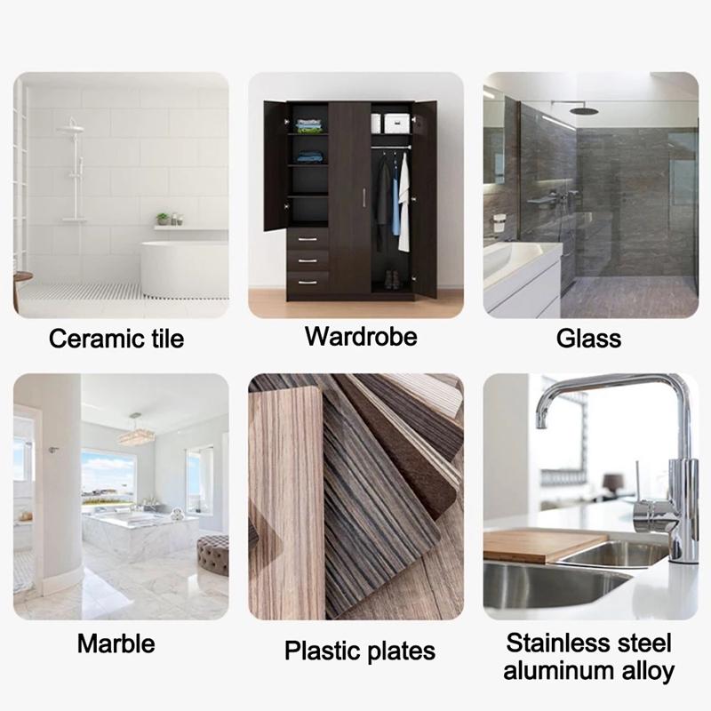 1 st Hyllstöd Krokar Garderob Board Hållare Kök Badrumsgarderob Klistermärke Vägg Självhäftande pluggar Förvaring Organizer Hållare