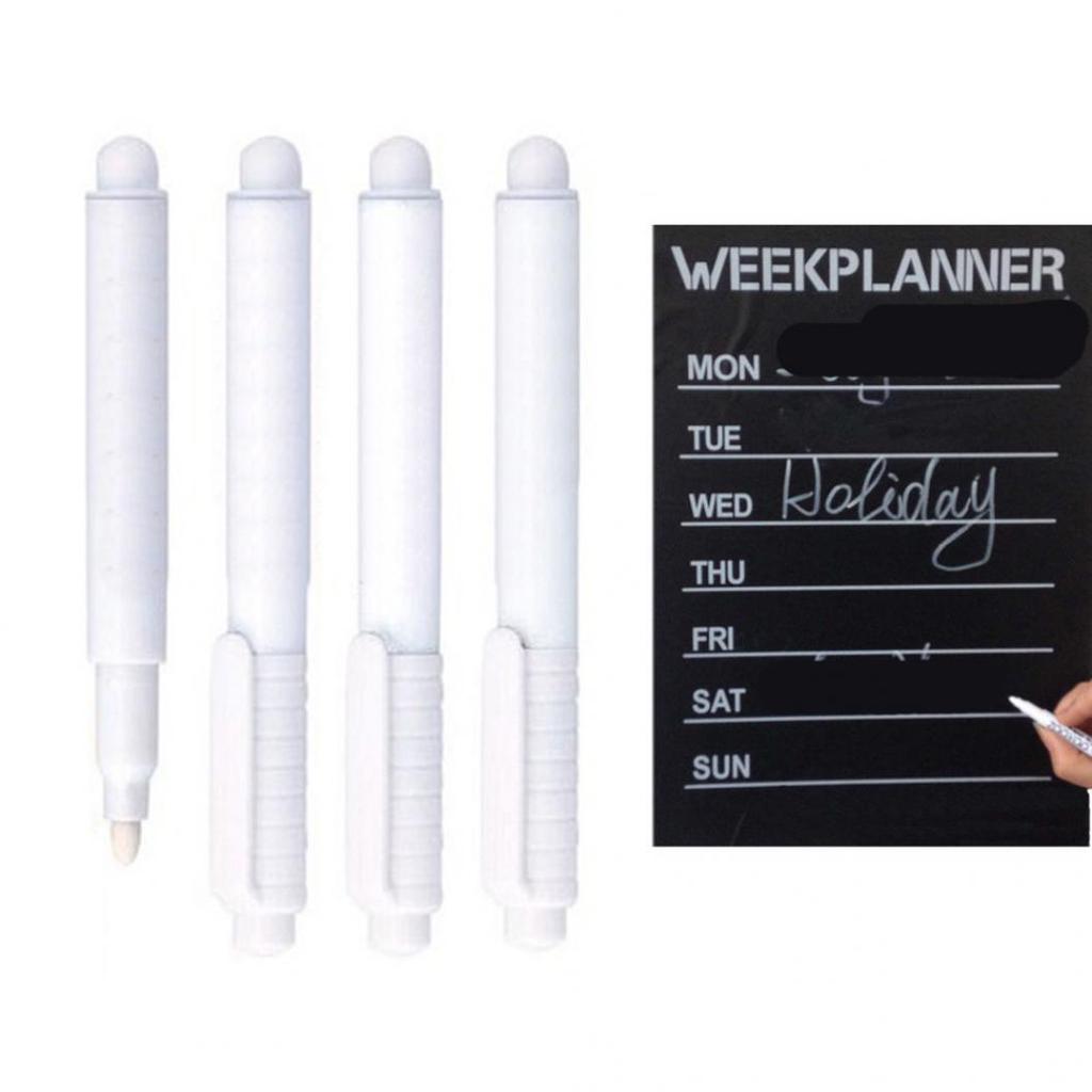 3st flytande kritamarkörpenna Dammfri för svarta tavlans glasfönster