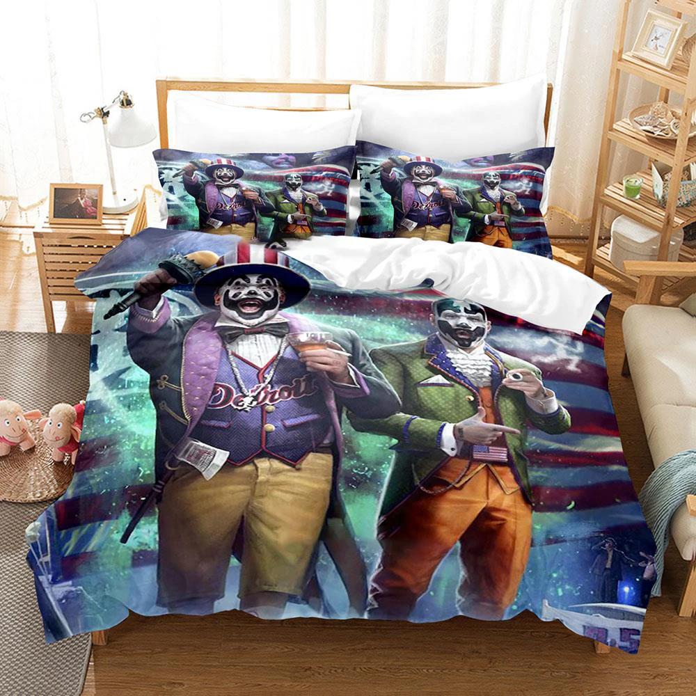 

Comforter Crazy Clown Adult Boys Hip Hop Bedding Twin Full Queen King Size Duvet New Bed Set Comforter (quilt)-EU Single(135*200cm)3pcs