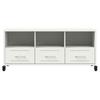 TV Stand White 100.5 x 39 x 43.5 cm Steel