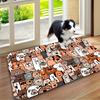 Funny Cartoon Animals Non-Slip Floor Mat Soft Absorbent Washable Decorative Area Rug for Entrance Bathroom Living Room