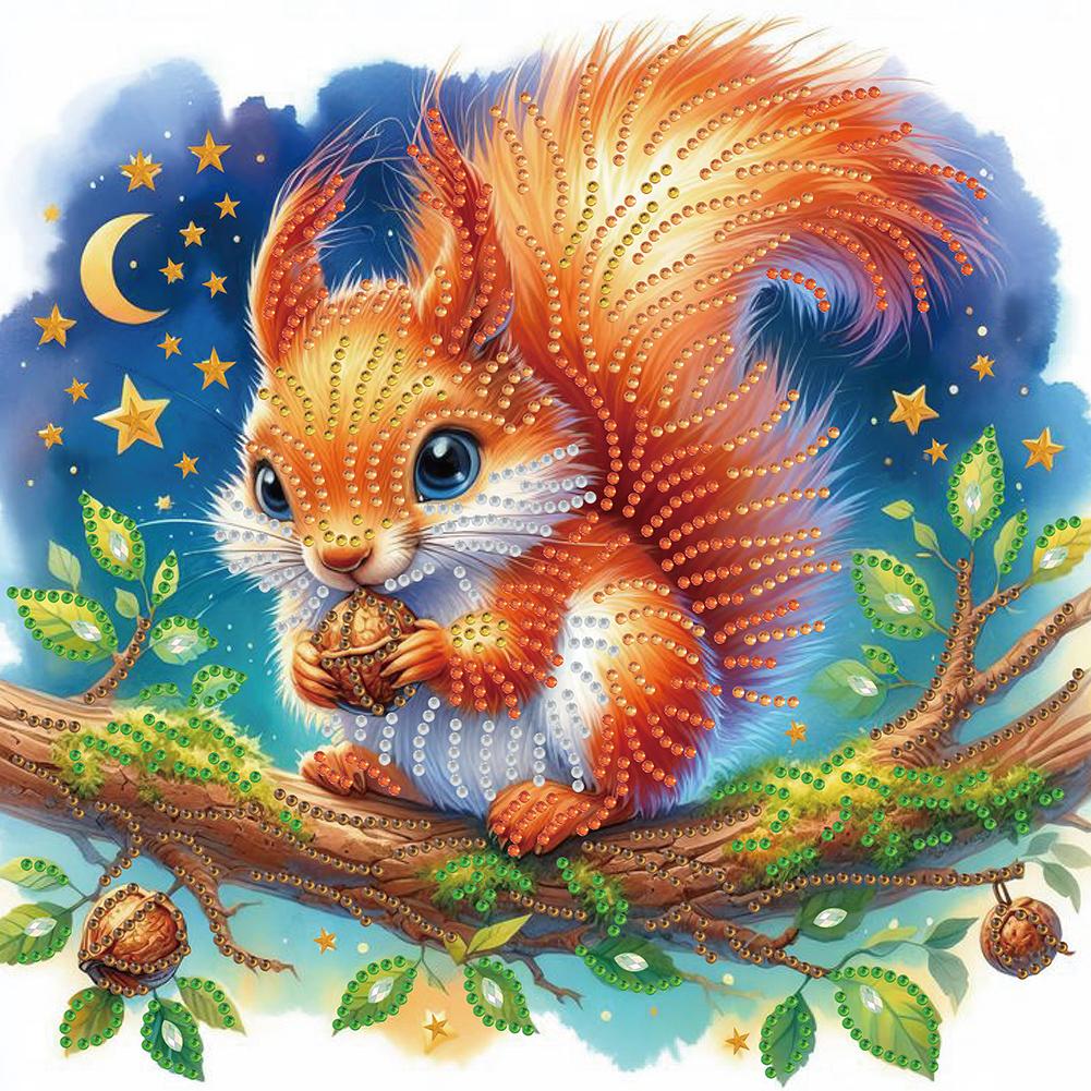 5D DIY Partial Special Shaped Drill Diamond Painting Kit Animal Halloween Decoration Christmas DIY Painting Decor 30/40X40/30CM