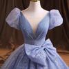 Elegant Blue Evening Gown for Women - Spring 2026