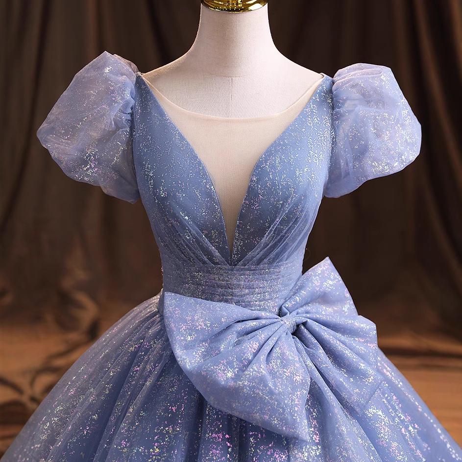 Elegant Blue Evening Gown for Women - Spring 2026