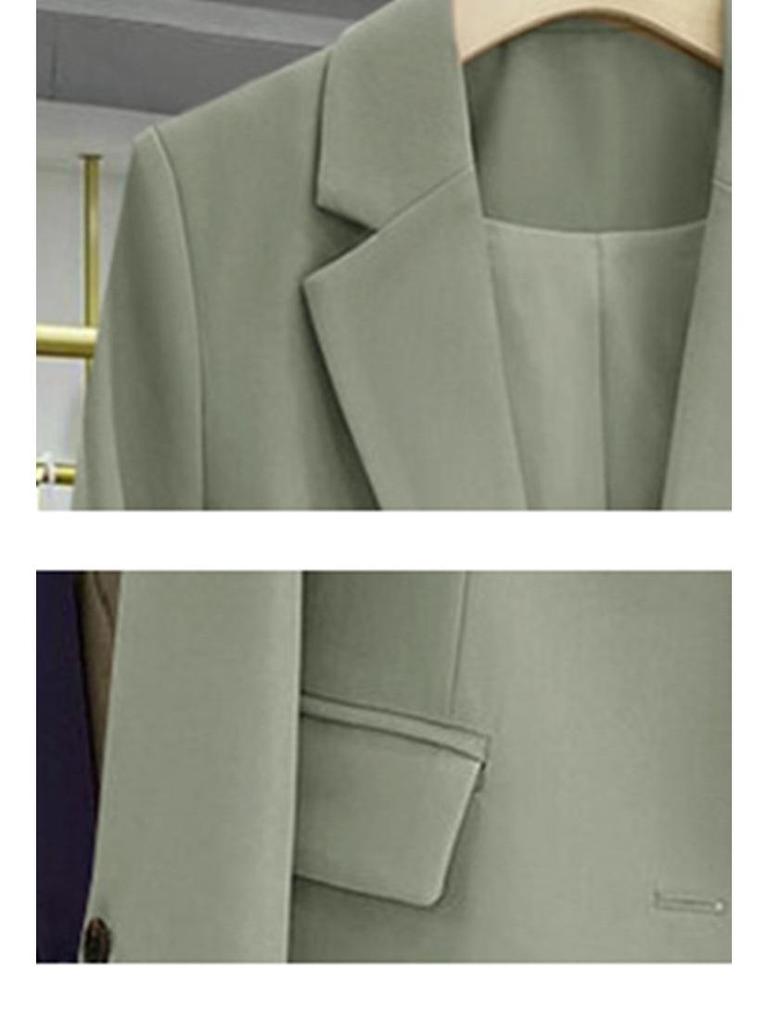 Women's Black Blazer: Autumn 2025 Casual Loose Fit, Korean Style, Elegant Commuter Suit Jacket