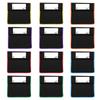 12pz Tasca Organizer per Schienale Sedia Scolastica con Slot per Etichetta e Tasche Multiple per Aula Scolastica