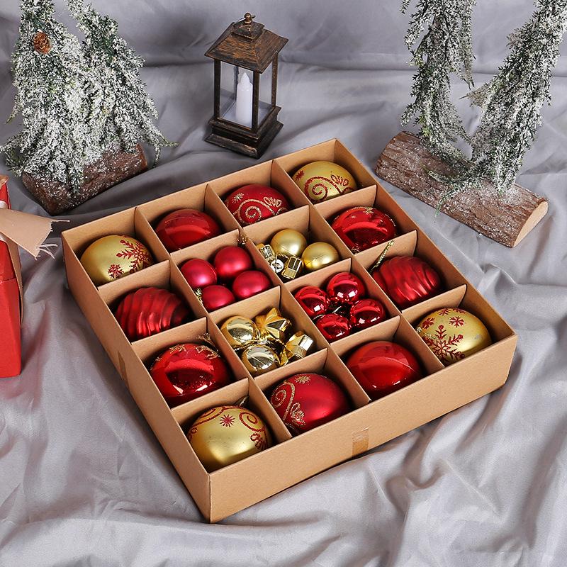 Multi-colored Christmas Tree Ornament Set - Small & Large Balls 2025 Hong Kong Love