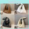 Trendy Korean Style Girls Shoulder Handbag Pu Fabric With Wrinkled Design For Casual Outings