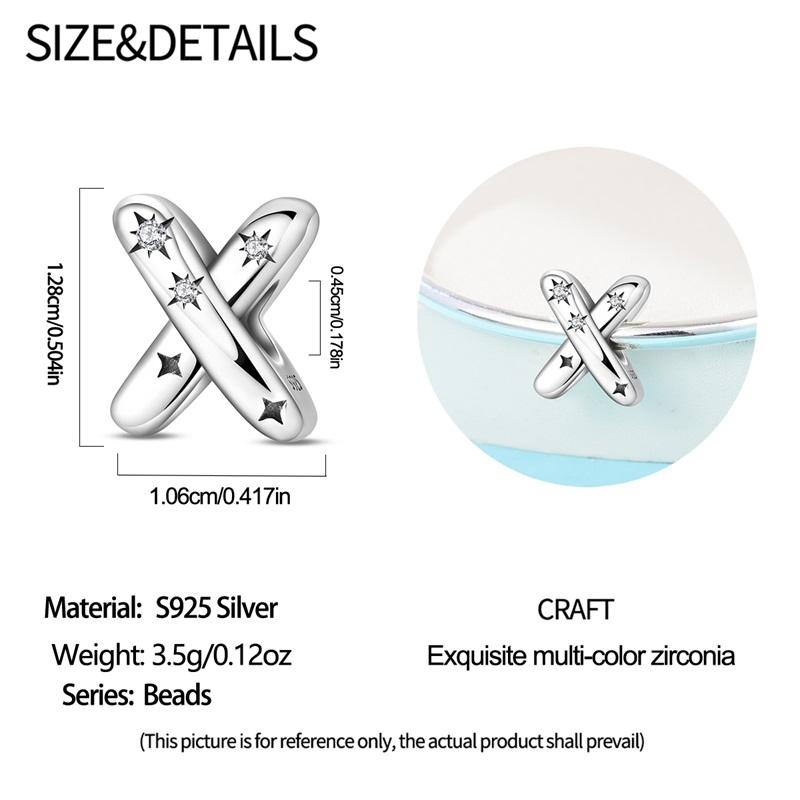 Copper Letter A-Z Alphabet Starlight Beads Diy Name Charms Fit Bracelets Necklace For Women Diy Pendant Making Jewelry