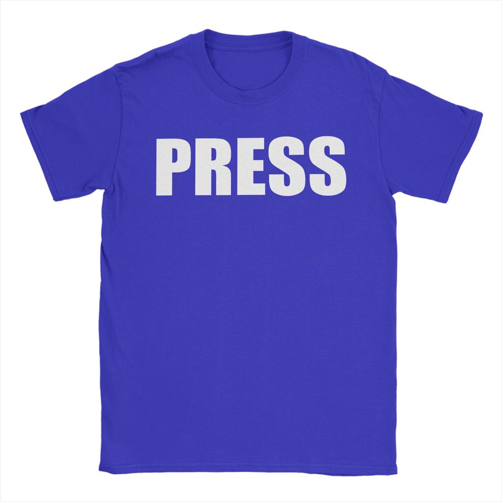 Unisex Press for Journalists Reporters T Shirts Cotton Clothes Vintage Short Sleeve Crew Neck Tees Summer TShirt