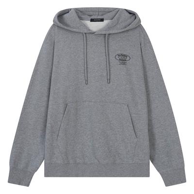 Basic Artwork Hoodie Melange Gray