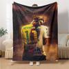Prince Soccer printed flannel breathable and warm blanket, a stylish home gift, suitable for home, office and bedspread use. 15a166