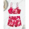 Two Pieces Marble Print Swimwear 2026 Women High Waist Swimsuit Summer Beach Wear Female Bathers Bathing Swimming Sport Suit