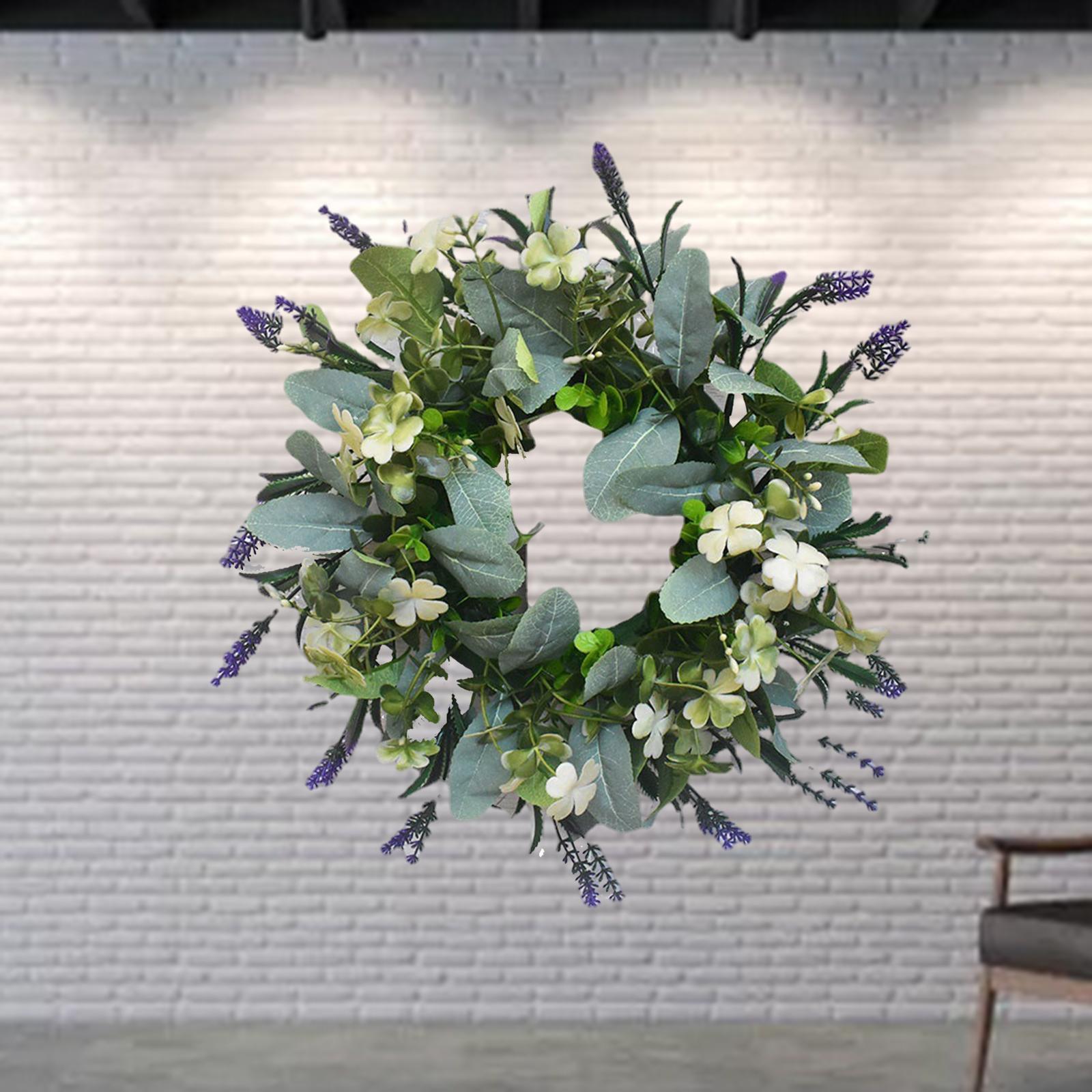 11.81   Large Eucalyptus Leaves Wreath Garland Decor Housewarming Gift