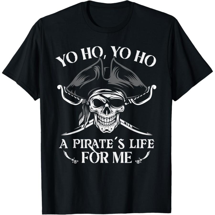 

Pirate Life For Me Pirate Skull Buccaneer Freebooter T-Shirt XXXXXL чорний