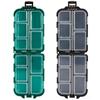 Portable 10 Grids Pill Organizer Medicine Holder Tablet Storage Drug Container Dispensers Case for Vitamins Fish Oils Pill Box