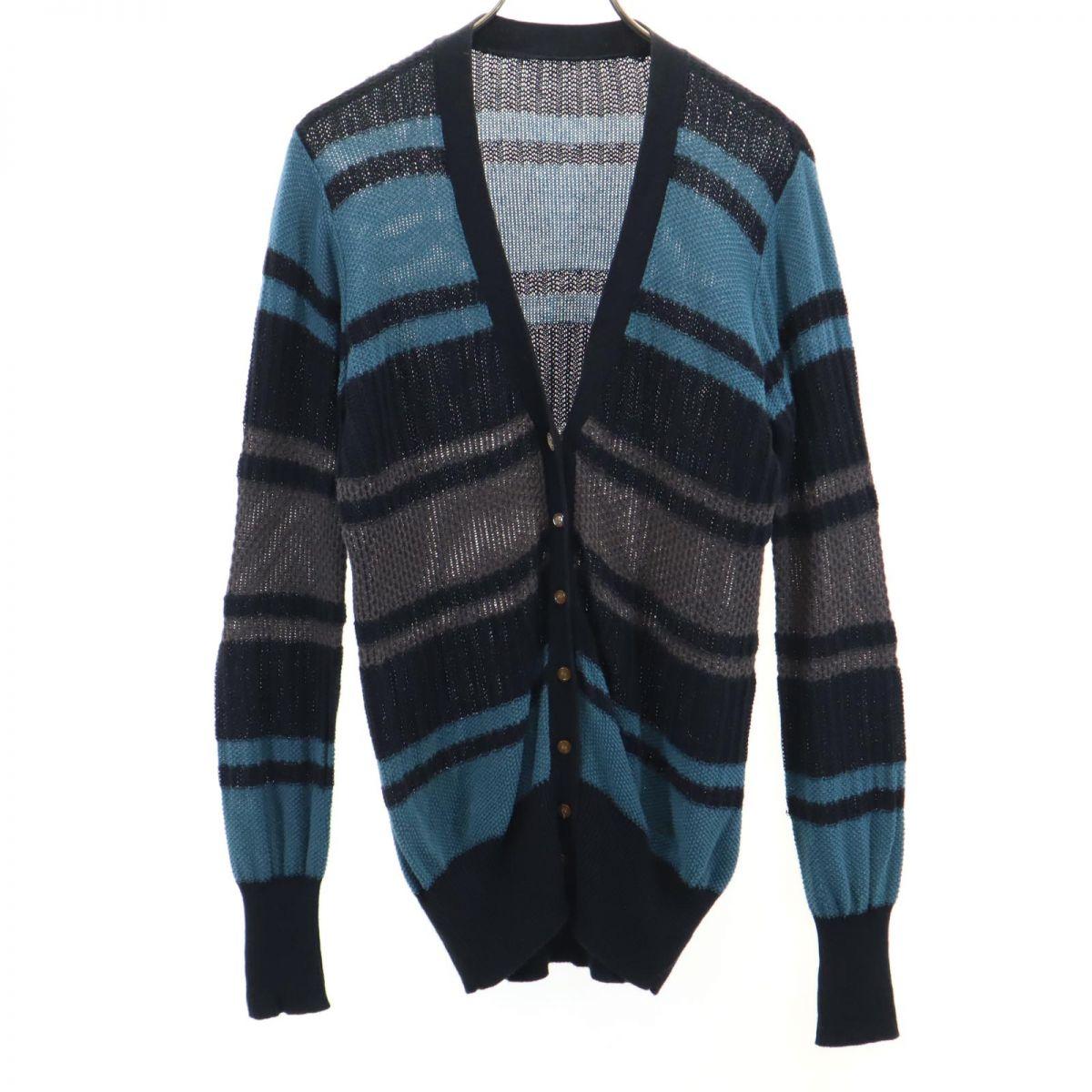 

Vivienne Westwood Red Label Кардиган с длинным рукавом из смесового льна M V-образный вырез Женский Б/У