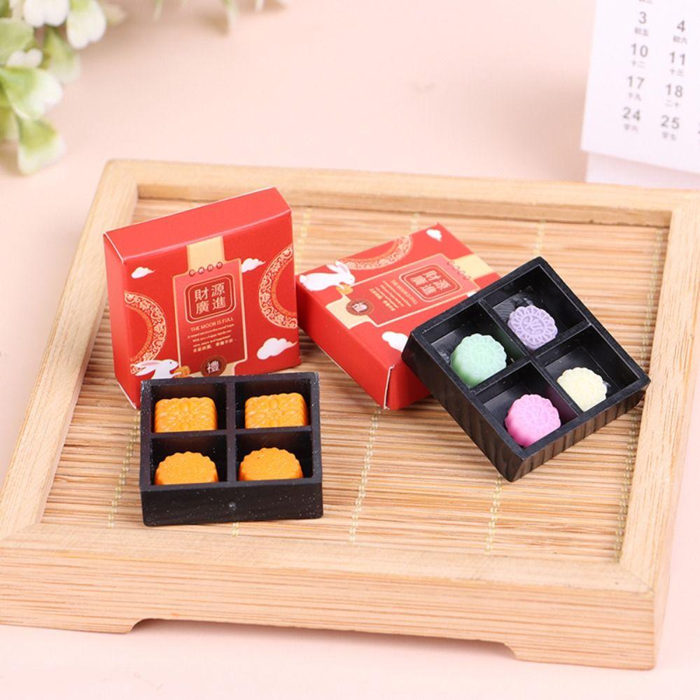 

Simulation Moon Cake Mid-Autumn Mooncake Dollhouse Miniature Food Dessert Model Toy Children Toys