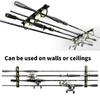 Fishing Rod Hanger Storage Organizers Display Stand Fishing Rod Rack Holder Holds To 8 Fishing Rod for Garage Basement