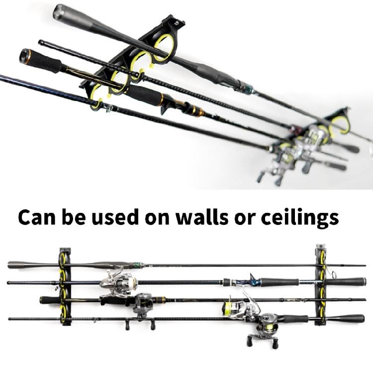 Fishing Rod Hanger Storage Organizers Display Stand Fishing Rod Rack Holder Holds To 8 Fishing Rod for Garage Basement