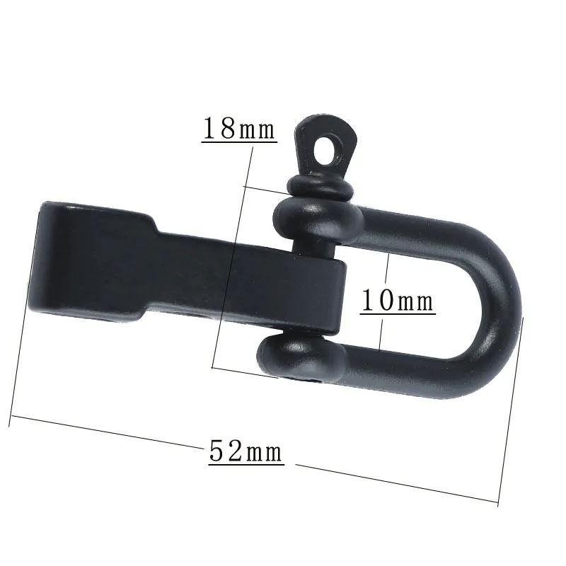 Großhandel Outdoor Survival Armband Edelstahl Farbe 3-Loch Verstellbare Schnalle Armband Verbindung Verschluss Schmuckherstellung