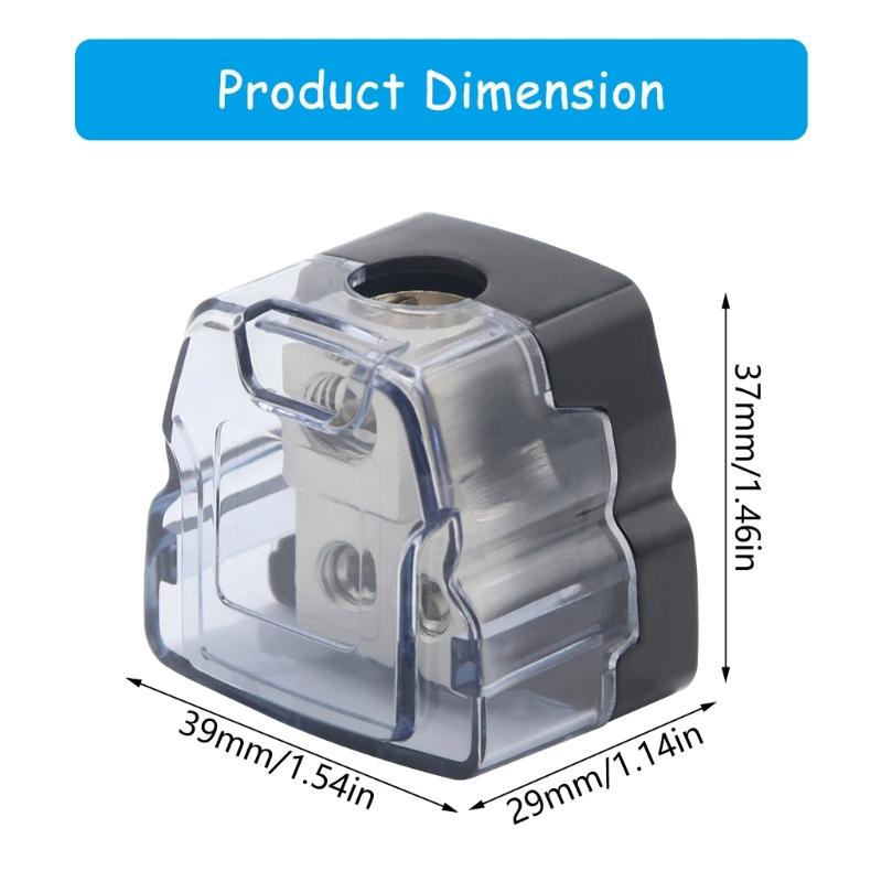 Auto Sound Frequenz Stromverteilerblock, 1 Eingang 2 Ausgänge Kabelverbinder mit Sechskantschlüssel und Konvertierungsköpfe Werkzeug