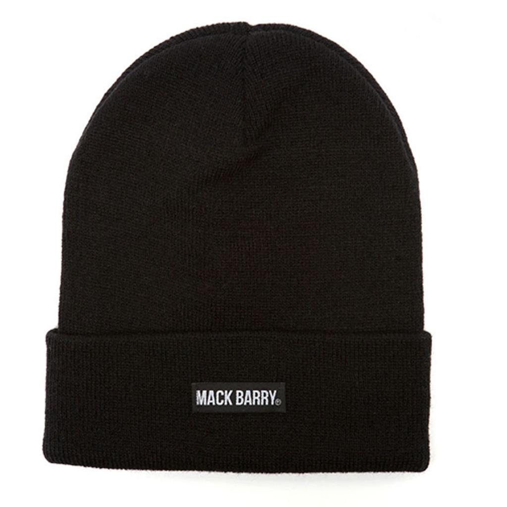 McBally BASIC BEANIE Plus Size Knit for Men and Hip Black Acrylic Cap, Unisex, Women, Hop, Sports, Gym, Dance, Stylish, Cute, Simple, (Black)