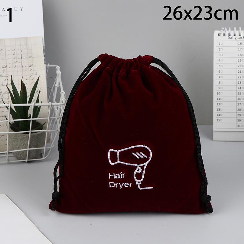 Hair Dryer Cloth Bag Hair Diffuser Hair Dryer Bag Drawstring Closure Cover Cloth/Flocking Storage Belt Mouth Drawstring Dust Bag