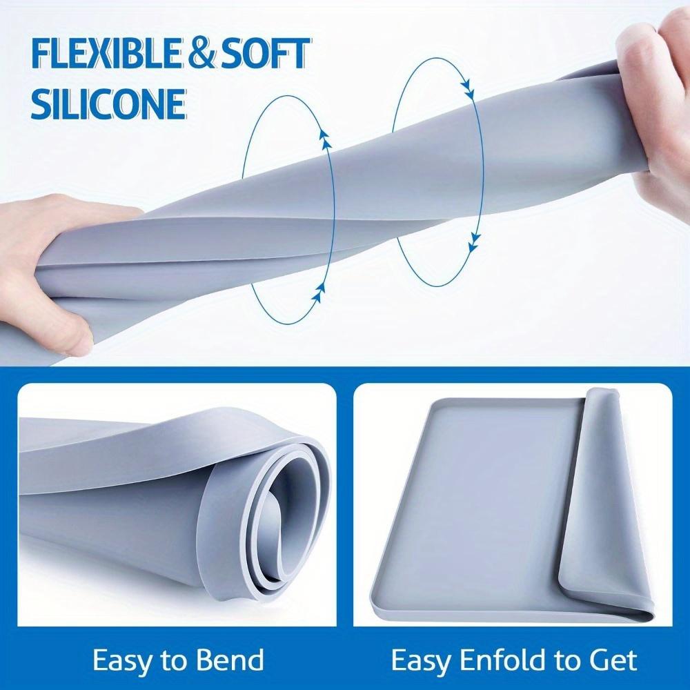 1Pc 60cm Silicone Washer and Dryer Top Protective Pad Storage Storage Pad Roller Waterproof Dust Cover Scratch Resistant