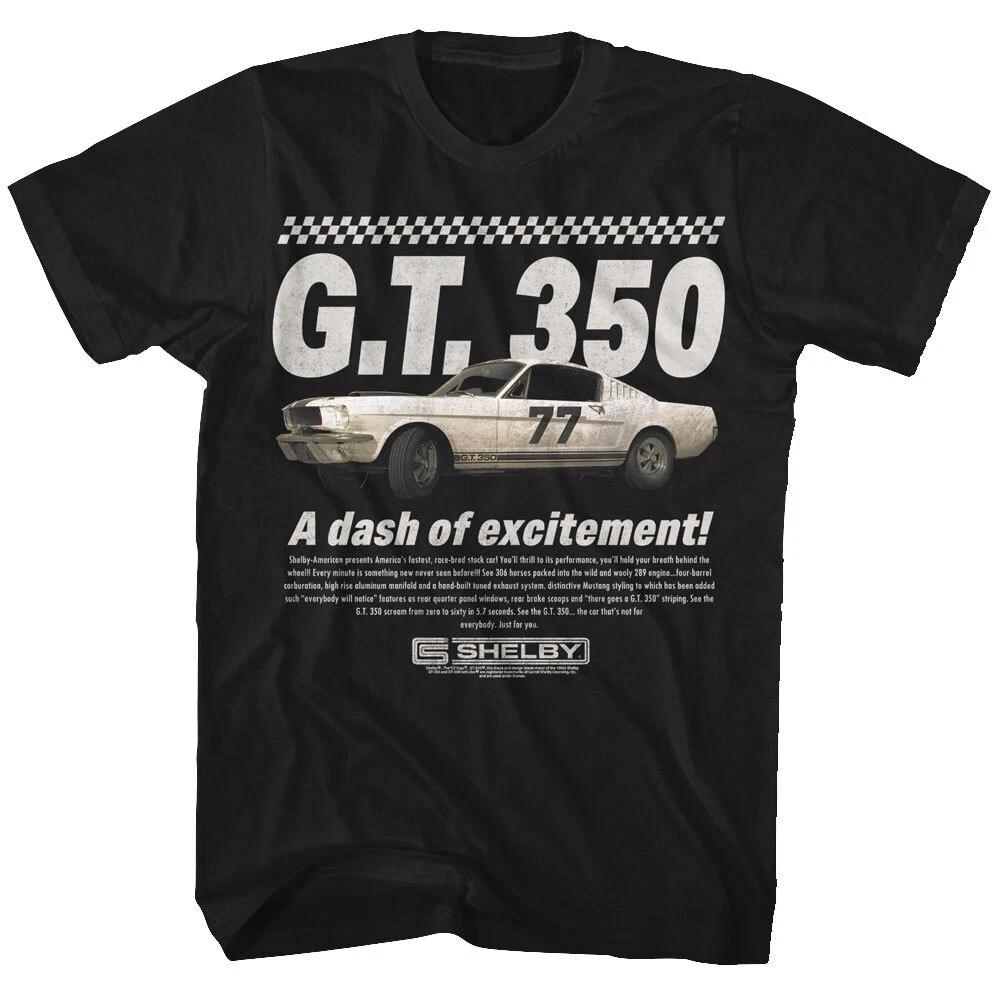 Carroll Shelby GT 350 Mustang Fastback #77 A Dash Of Excitement Men s T Shirt L