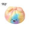 Cute Novelty Gifts for Birthday Colorful Bun Squeeze Toy, Soft Sensory Fidget TPR Balls Stress Relief Toy Adults Kids Anxiety Items