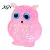 Bird Stress Toy Glitter Owl Sugar Ball Slow Rebound Relief Clear Squeeze Anxiety Relieving Animal Shape Hand Relaxation