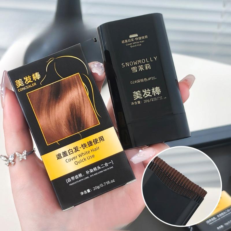 Hair Stick Plant Cover White Hair One Coat Black One-time Touch-up Dye Hair PenHair Dye Cream, Quick Blackening Magic Tool
