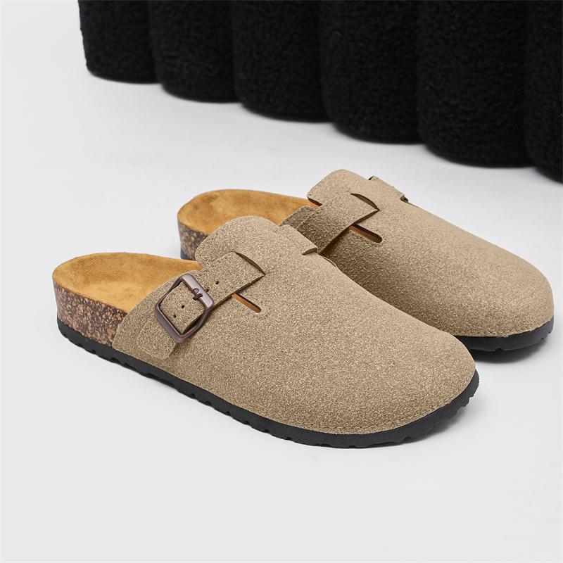 

2025 Men Mules Shoe with Arch Support Unisex Classic Beach Birkenstok Mens Shoes Men s Suede Sandals Retro Cork Clogs 36-37