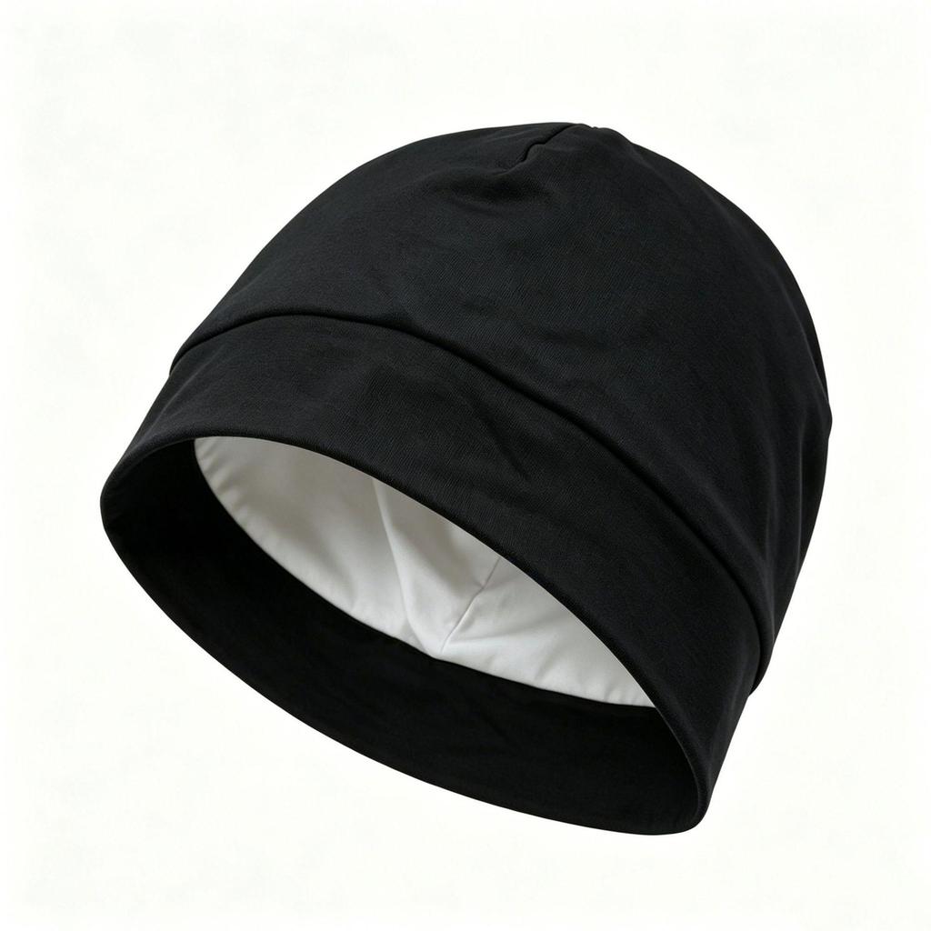 Mulberry Silk Lined Cotton Sleep Cap: Comfortable, Elastic Headwrap for Postpartum and Air Conditioning