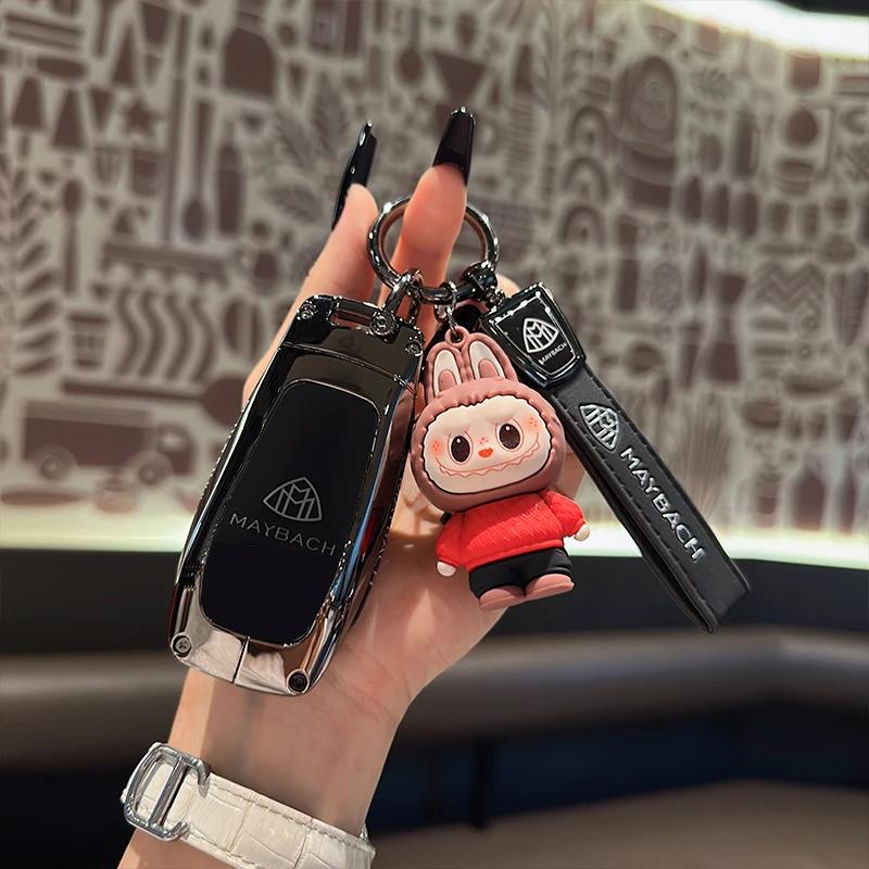 For Mercedes Benz GLS450 Car Key Protection Cover Maybach GLS480/600 Package High end Shell Metal Buckle for Men and Women HO1