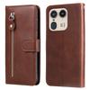 Zipper Wallet Case for Motorola Edge 50 Ultra 5G/Moto X50 Ultra 5G Calf Texture PU Leather Phone Cover