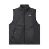 Gilet sans manches à col montant zippé avec imprimé logo pour homme noir FZ0002-010