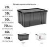 Large Transparent Rolling Storage Bin