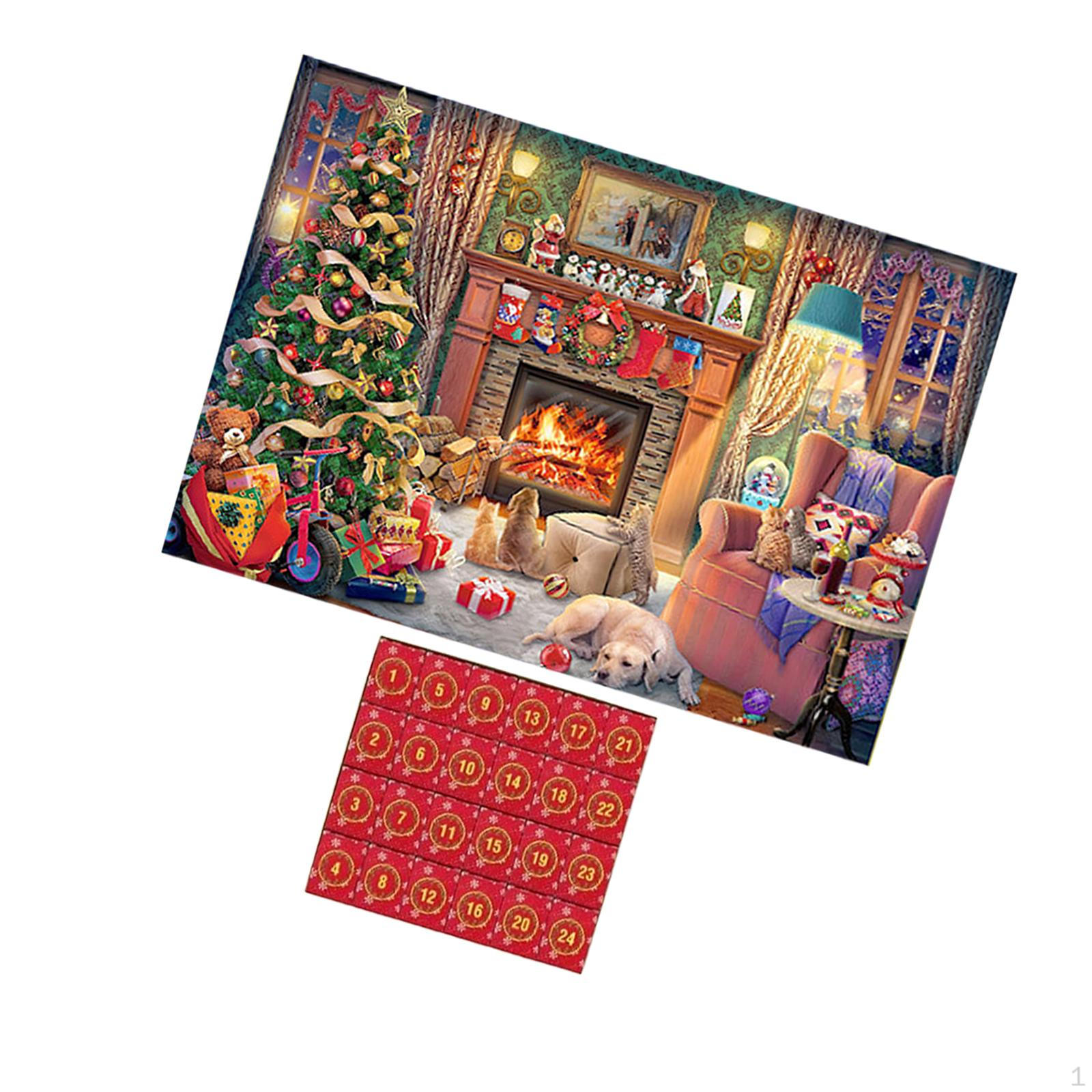 

Календарь Рождественский пазл Семейное занятие для детей Style C