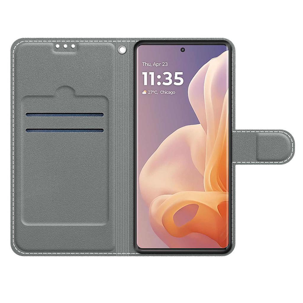 Luxusní lakované kožené pouzdro Wallet Book Style Ochranný kryt pro Motorola Moto G85 5G/G75/G55 5G/G35/G34 5G/G24/G04/G15/G05/G84 5G/G54 5G/G24 Power