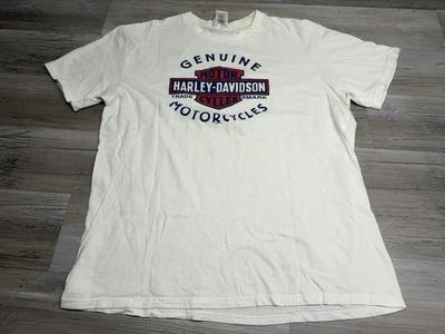 Harley Davidson T-Shirt Klassisches Logo Lima Ohio Beidseitig Kurzarm Größe XL