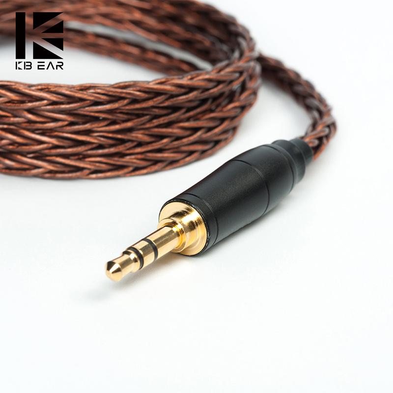 KBEAR 8 Core Oxygen-Free Copper Balanced Cable 2.5/3.5/4.4MM with MMCX/2PIN/QDC/TFZ for KZ ZSX DQ6 ZSTX ASX ZAXBLON BL-01 BL-03