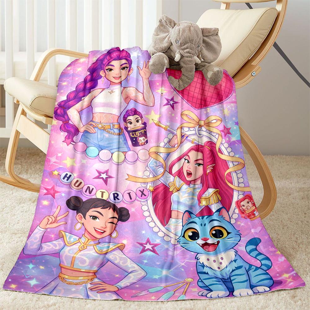 Dreamy Stars Cats Blanket Soft & Cozy Suitable for Bed Office Chair Four Seasons Universal Stylish Decor Birthday Christmas Gift Blanket