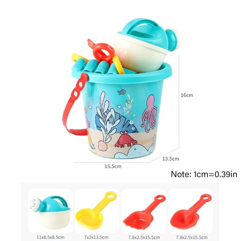 Colorful Sand Bucket Spade Baby Birthday Gifts Baby Sand Toy Shovel for Beach Kids Sand Games Tool Kids Beach
