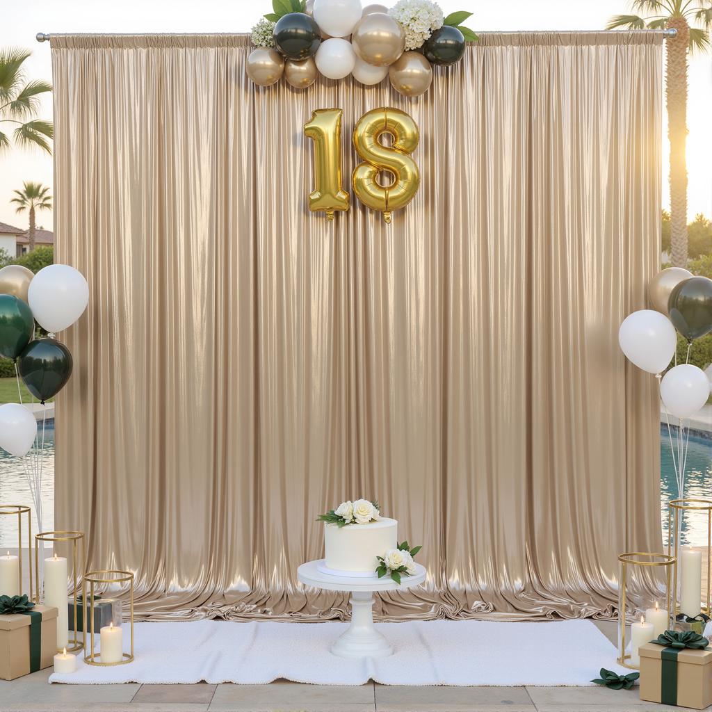 1.5x3m Sequins Backdrop Curtains Movable Decor Free for Birthday Party Prom Wedding Anniversary Shimmer Background Photo Drapes